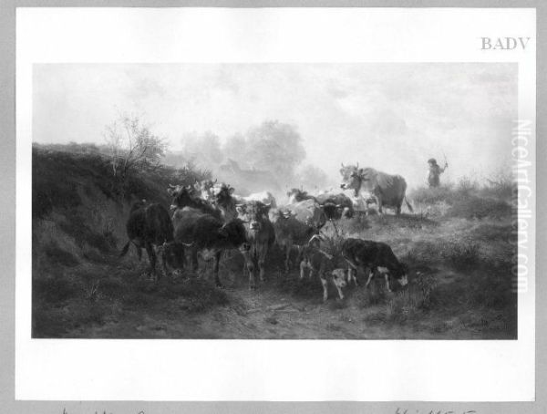Herd of cows - view 1