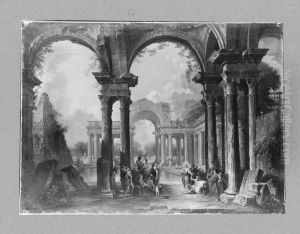 Southern architecture with Christ and the Lame