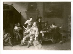 Gesellschaft beim Wein by Palamedes Palamedesz.