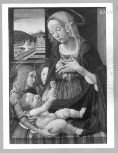 Madonna (Maria mit Engeln) by Ghirlandaio Domenico