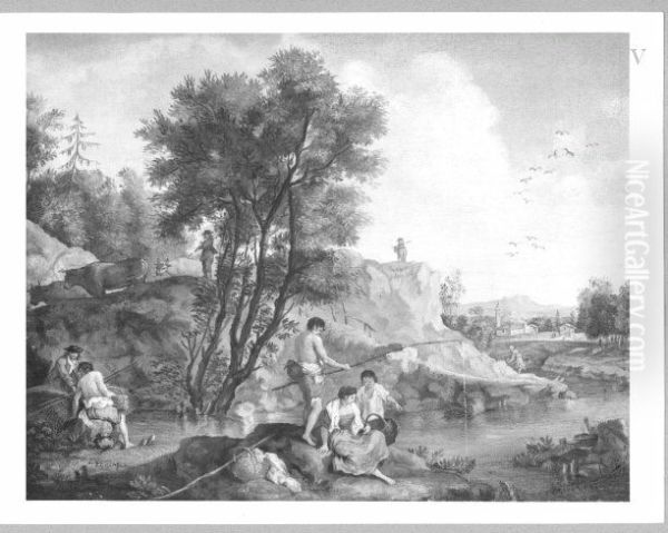 Landscap with fishermen and shepherds - view 1