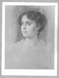 Frauenportrat by Friedrich August von Kaulbach