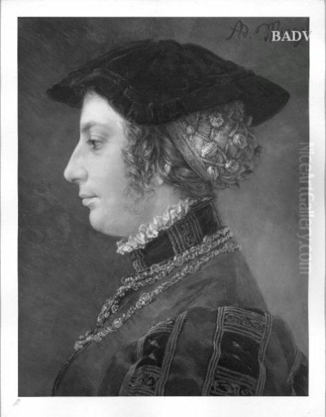 Brustbild einer Frau in Renaissancetracht - view 1