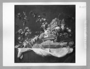 Stillleben mit Hummer, Blumen, Fruchten und Krammetsvogeln by Frans Snyders