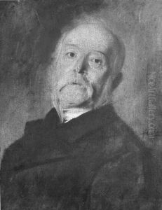 study of an old man by Lenbach Franz Von