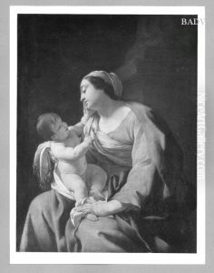 Maria mit Kind by Simon Vouet