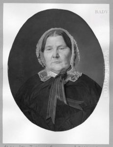 Portrait of an old lady by Ferdinand Georg Waldmuller