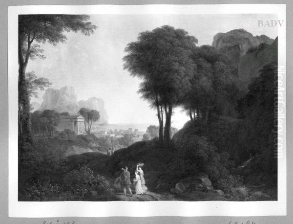 Klassische Landschaft mit Staffage - view 1