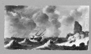 Marine by Cornelis Hendricksz. The Younger Vroom