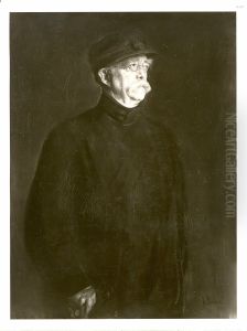 Portrait of Bismarck by Lenbach Franz Von