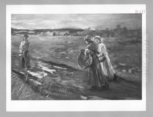 Heimkehr vom Felde (Heimkehr der Frauen) by Fritz von Uhde