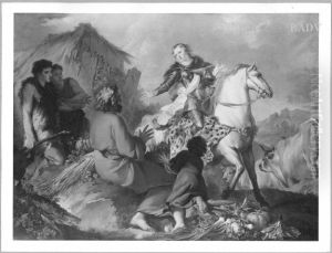 Herminia and the shepherds by Jacopo Amigoni