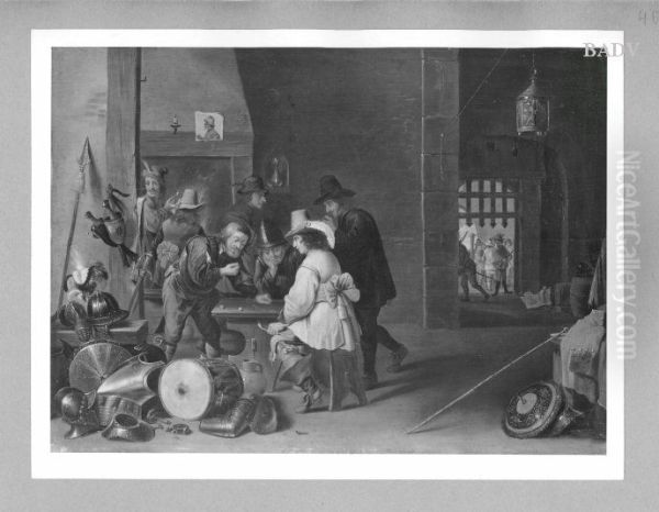 Soldiers in the guard-room - view 1