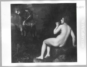 Krieger und Madchen, Akt by Giovanni Biliverti