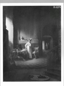 Interieur mit Dame und Spiegel Interieur mit Dame und Spiegel