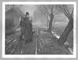 Heimkehr von der Arbeit by Fritz von Uhde