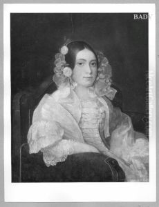 portrait of a young lady by Ferdinand Georg Waldmuller
