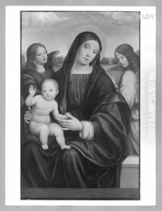 Madonna with angels by Francesco Francia