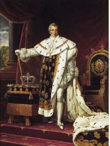 Portrait De Charles X En Costume De Sacre.