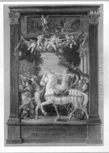 Gedenkbild zur Einweihung des Kunstlerhauses am 29.3.1900 by Friedrich August von Kaulbach