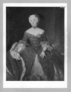 Portrait of Amalie of Prussia, sister of Frider the Great by Antoine Pesne