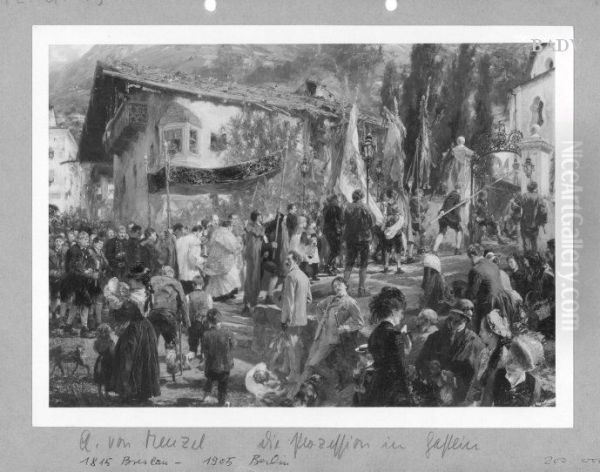 Prozession in bayr. Dorf - view 1