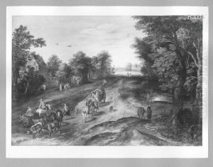 Route de village by Jan Brughel