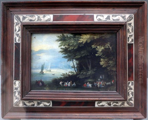 a woody landscape on a river - view 1