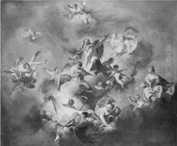Ascension of a saint (Nepomuc) - view 1