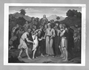 Joseph sold by his brothers by Carl Gottlieb Peschel