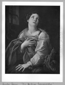 Die Heilige Margarete mit dem Drachen by Guido Reni