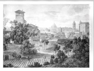 Blick vom Kloster S. Isidoro auf die Engelsburg Blick vom Kloster S. Isidoro auf die Engelsburg