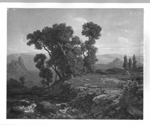 landscape with mountains - view 1
