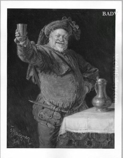 Falstaff zutrinkend - view 1