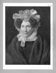 Bildnis der Mutter des Kunstler mit Haube by Ferdinand Georg Waldmuller