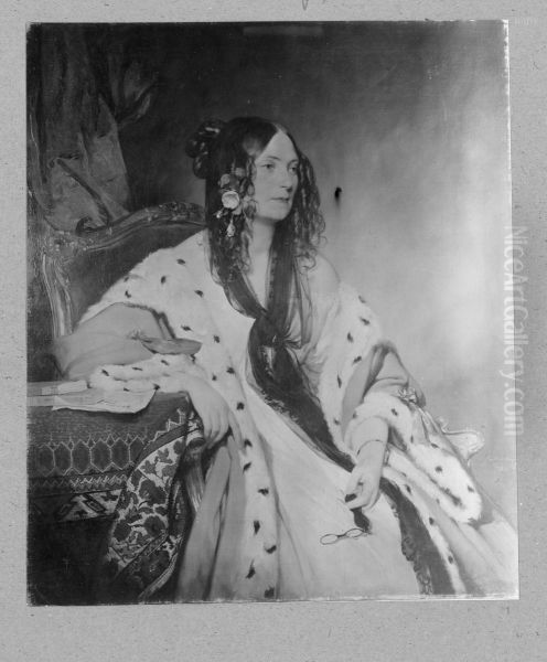 Dame in Hermelinmantel, Portrat Frau Striebl - view 1