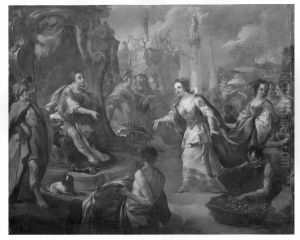 Salomon and queen of Saba by Balthasar Riepp