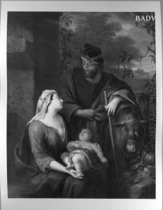 Holy Family by Arnold Houbraken