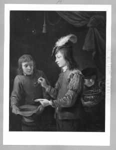 boy blowing bubbles by David Teniers the Younger