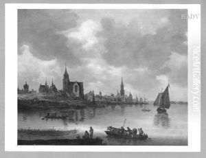 riverscene near Emmerich 1648 riverscene near Emmerich 1648