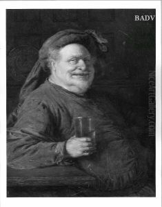 Falstaff mit Weinglas