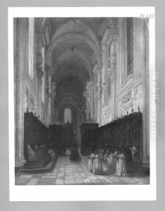 Inneres einer Kirche by Jules Victor Genisson