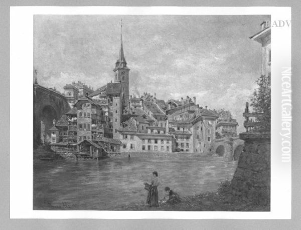 old town with churchspire ATA River - view 1