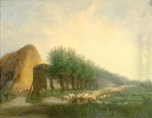 Paesaggio Con Gregge by Giuseppe Camino