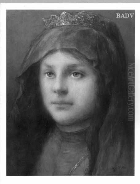 the head of a crowned woman - view 1