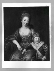 portrait of mother and child (countess Senfft von Pilsach and son)