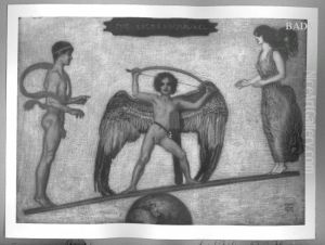 "The swing of love" by Franz Stuck