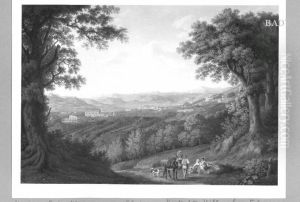 Ansicht von der Villa des Kunstlers in San Piero di Careggio