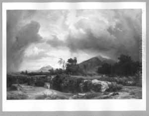 Campagna-Landschaft (mit Gewitter)