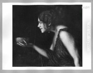 Portrat der Tilla Durieux als Circe by Franz Stuck
